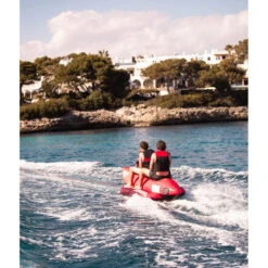 BOUEE TRACTEE BANANE ROUGE JOBE 3 PERSONNES -Jobe Boutique bouee tractee banane rouge jobe 3 personnes 2