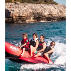 BOUEE TRACTEE BANANE ROUGE JOBE 4 PERSONNES -Jobe Boutique bouee tractee banane rouge jobe 4 personnes 3