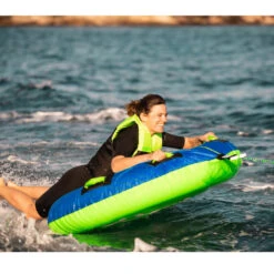 BOUEE TRACTEE BREEZE JOBE BLEU/VERT 1 PERSONNE -Jobe Boutique bouee tractee breeze jobe bleu vert 1 personne 3