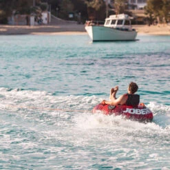 BOUEE TRACTEE JOBE CRUSHER TOWABLE ROUGE 1 PERSONNE -Jobe Boutique bouee tractee jobe crusher towable rouge 1 personne 2