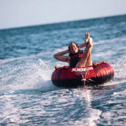 BOUEE TRACTEE JOBE CRUSHER TOWABLE ROUGE 1 PERSONNE -Jobe Boutique bouee tractee jobe crusher towable rouge 1 personne 5