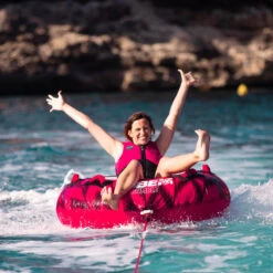 BOUEE TRACTEE JOBE RUMBLE ROSE 1 PERSONNE -Jobe Boutique bouee tractee jobe rumble rose 1 personne 5