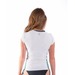 LYCRA JOBE V-NECK FEMME BLANC -Jobe Boutique lycra jobe v neck femme blanc 2