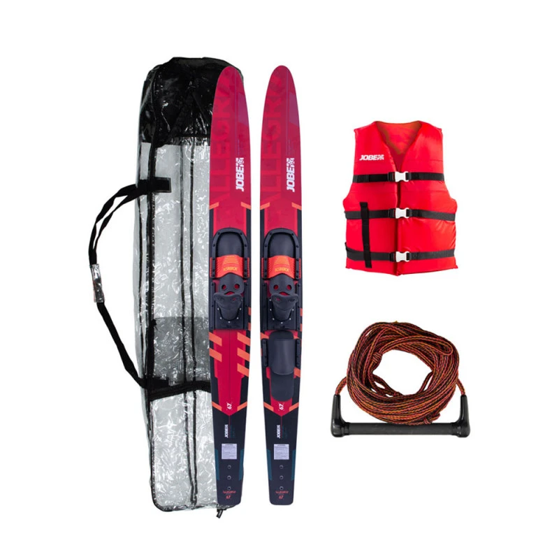 Pack Ski Nautique Jobe Allegre Combo Ski Rouge 67 3 Pack Ski Nautique Jobe Allegre Combo Ski Rouge 67
