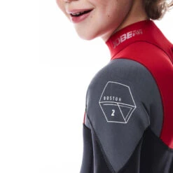 SHORTY JOBE BOSTON 2MM ENFANT BACKZIP ROUGE M -Jobe Boutique shorty jobe boston 2mm enfant backzip rouge m 3